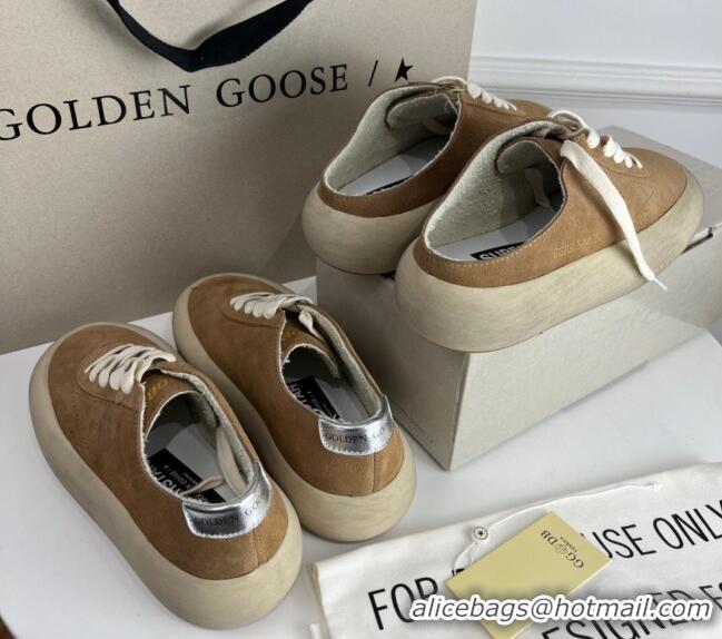 Good Quality Golden Goose GGDB Space-Star Sneakers in Tobacco-Colored Suede 030405