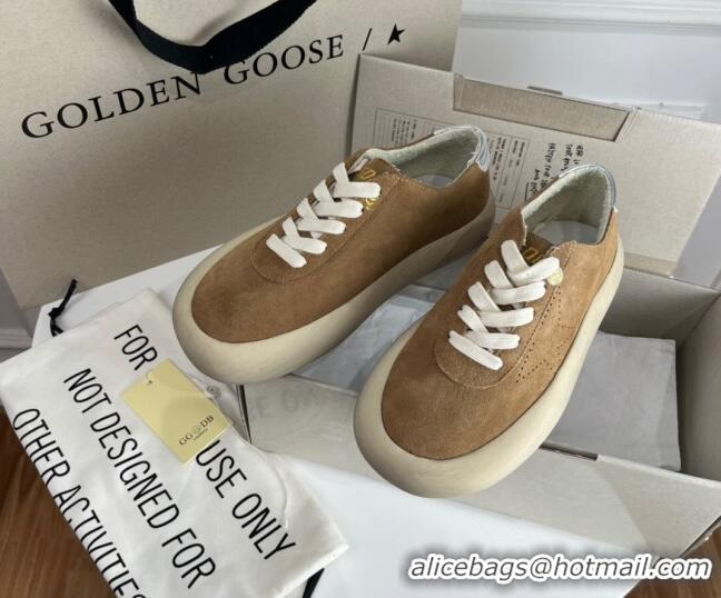 Good Quality Golden Goose GGDB Space-Star Sneakers in Tobacco-Colored Suede 030405