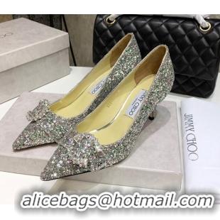 Discount Jimmy Choo Love Buckle Sequins Pumps 021962