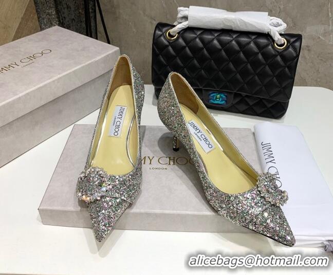 Discount Jimmy Choo Love Buckle Sequins Pumps 021962