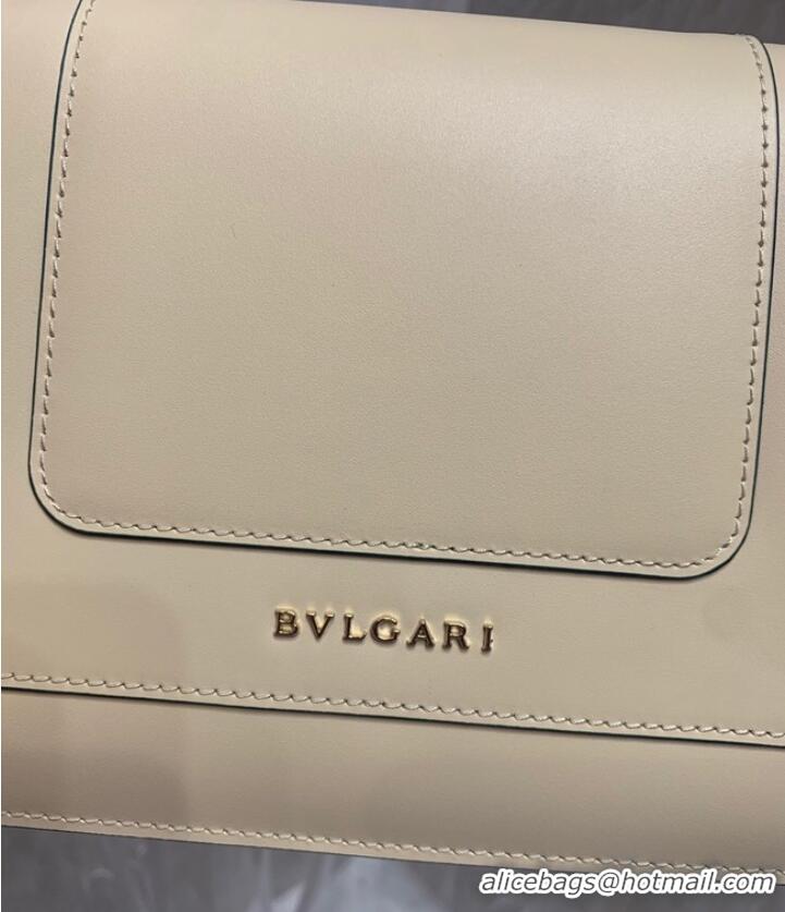 Good Product Bvlgari Serpenti Forever leather small crossbody bag 65106 Cream