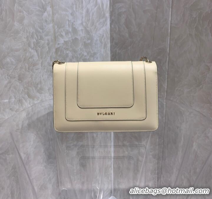 Good Product Bvlgari Serpenti Forever leather small crossbody bag 65106 Cream