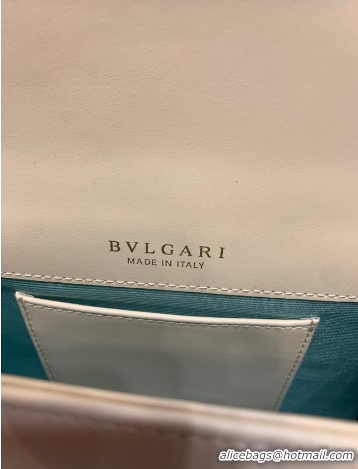 Good Product Bvlgari Serpenti Forever leather small crossbody bag 65106 Cream