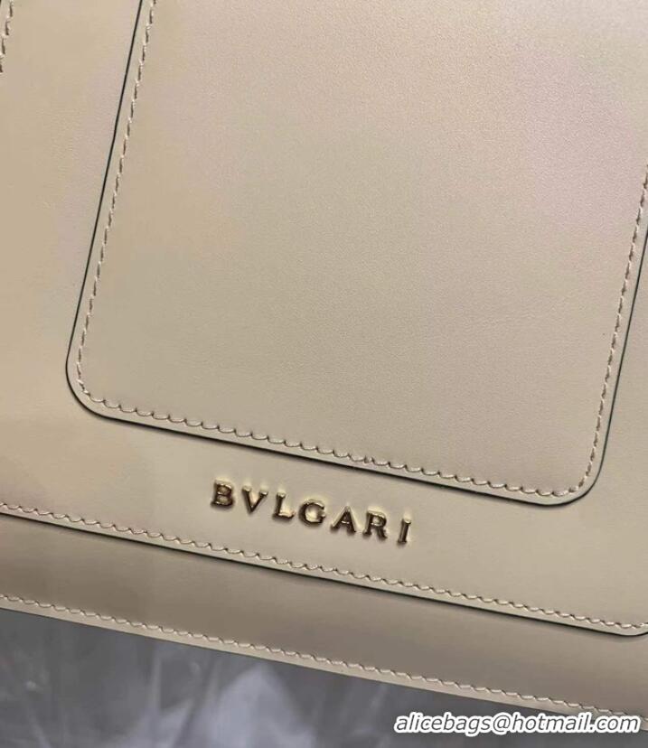 Low Cost Bvlgari Serpenti Forever leather small crossbody bag 290544 Cream