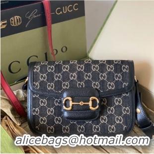 Best Quality Gucci Horsebit 1955 shoulder bag 602204 Black