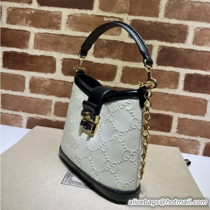 Top Quality Gucci Small GG shoulder bag 675788 White