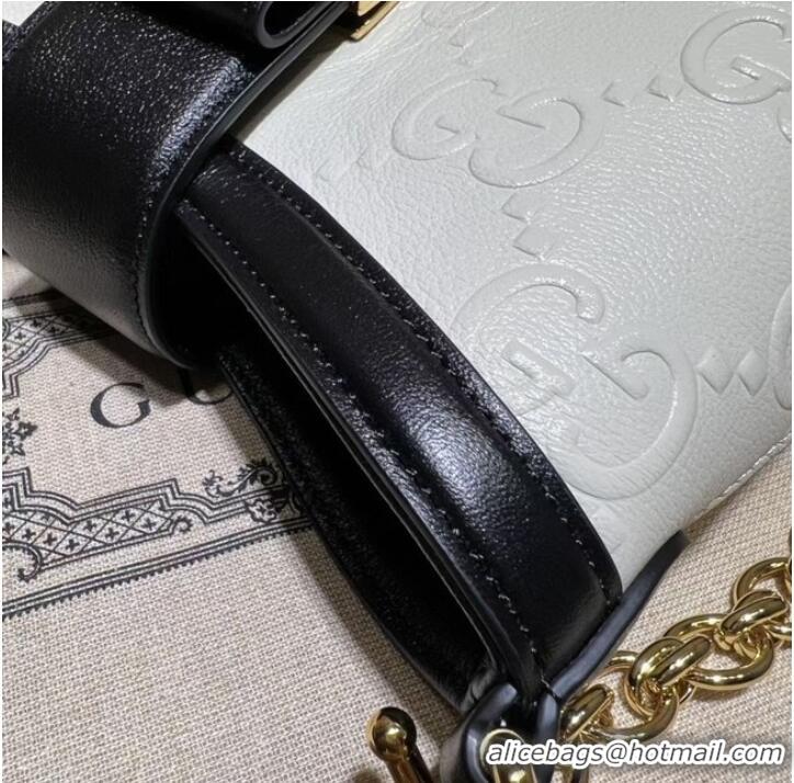 Top Quality Gucci Small GG shoulder bag 675788 White