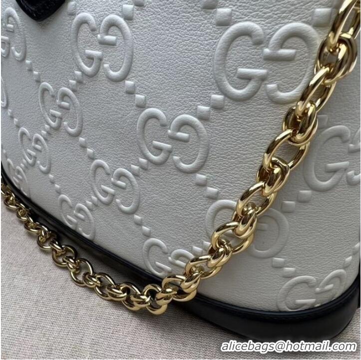 Top Quality Gucci Small GG shoulder bag 675788 White