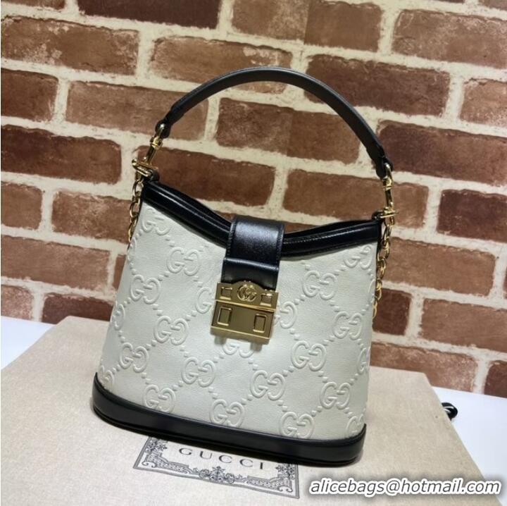 Top Quality Gucci Small GG shoulder bag 675788 White