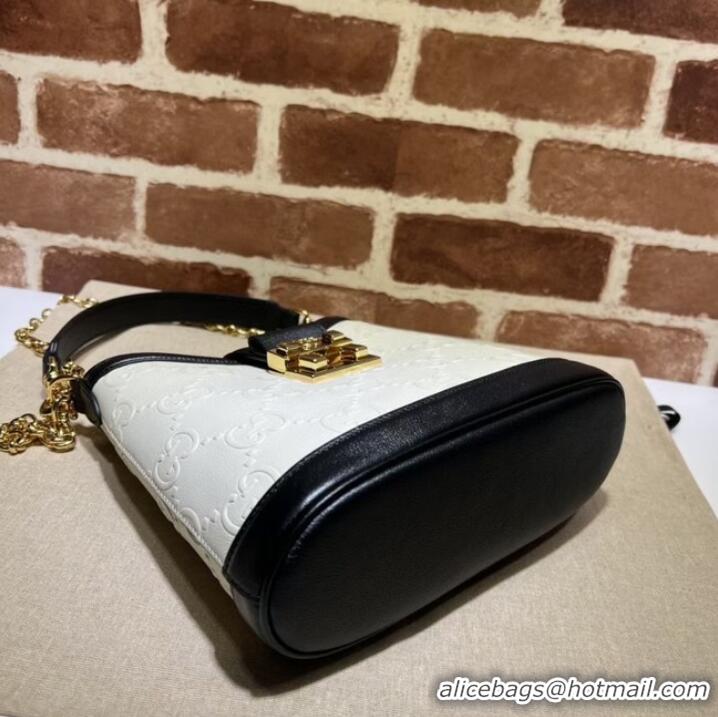 Top Quality Gucci Small GG shoulder bag 675788 White