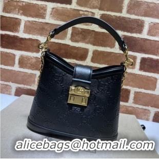 Luxurious Gucci Small GG shoulder bag 675788 Black