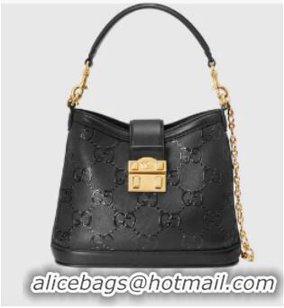 Luxurious Gucci Small GG shoulder bag 675788 Black