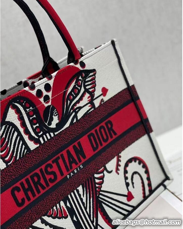 Original Cheap SMALL DIOR BOOK TOTE Embroidery C1287-21