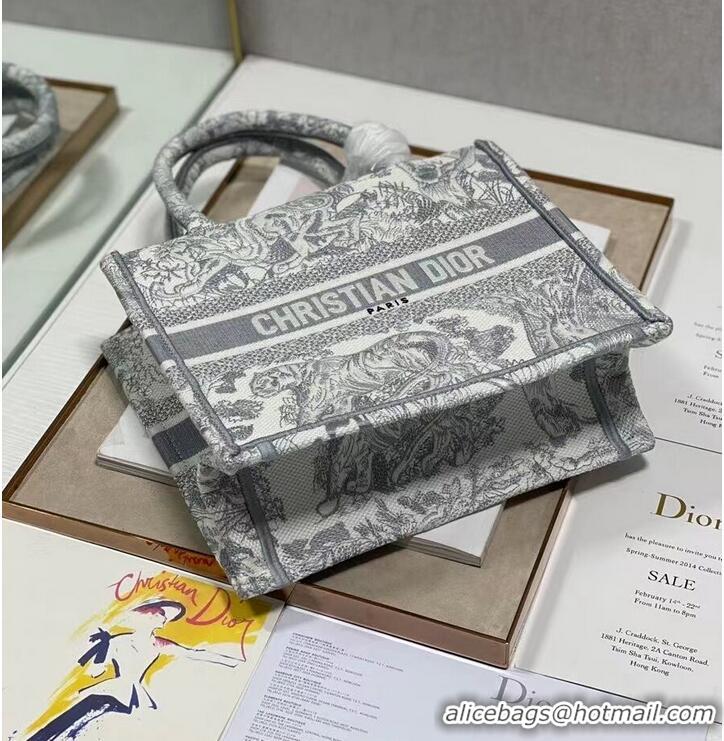 Shop Top Quality SMALL DIOR BOOK TOTE Embroidery C1331-2