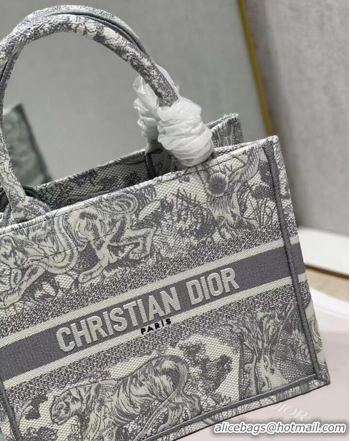 Shop Top Quality SMALL DIOR BOOK TOTE Embroidery C1331-2