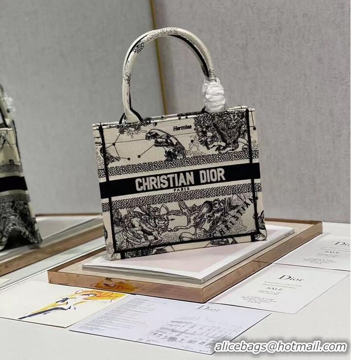 Good Product SMALL DIOR BOOK TOTE Embroidery C1331-4