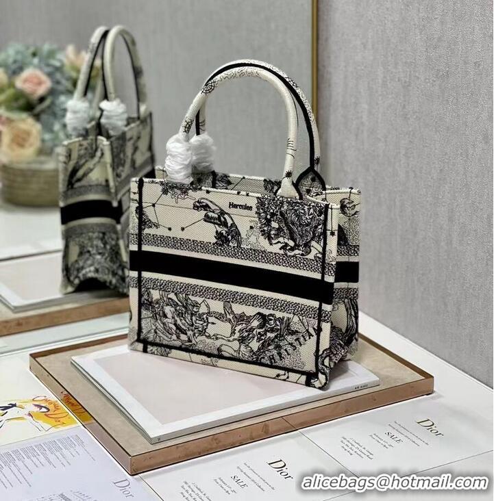 Good Product SMALL DIOR BOOK TOTE Embroidery C1331-4