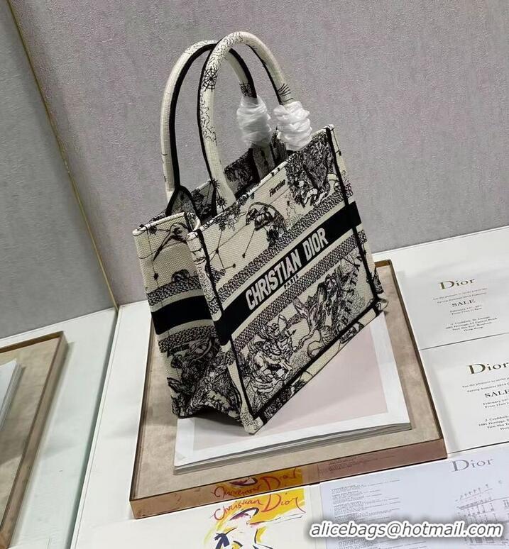 Good Product SMALL DIOR BOOK TOTE Embroidery C1331-4