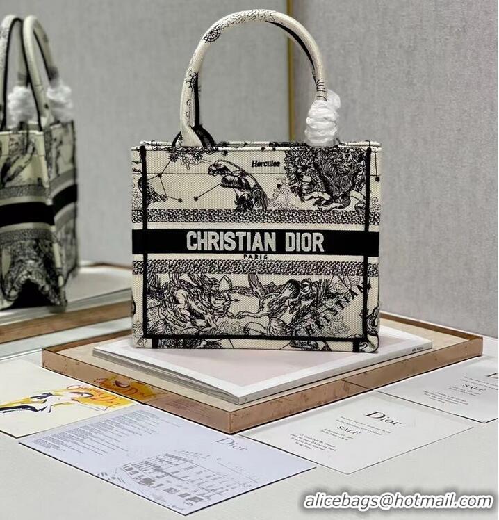 Good Product SMALL DIOR BOOK TOTE Embroidery C1331-4