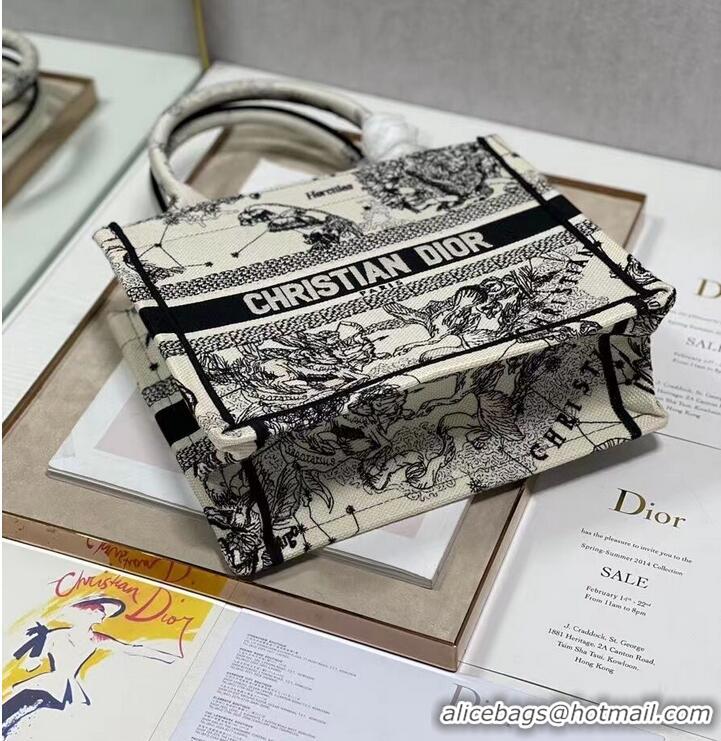 Good Product SMALL DIOR BOOK TOTE Embroidery C1331-4