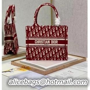 Fashion Luxury SMALL DIOR BOOK TOTE Embroidery C1331-5