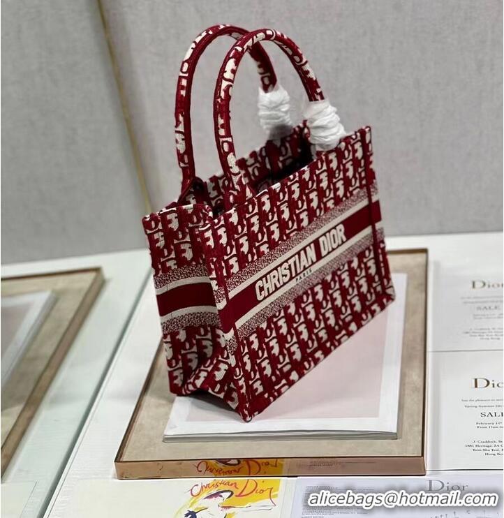 Fashion Luxury SMALL DIOR BOOK TOTE Embroidery C1331-5