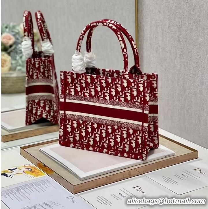 Fashion Luxury SMALL DIOR BOOK TOTE Embroidery C1331-5