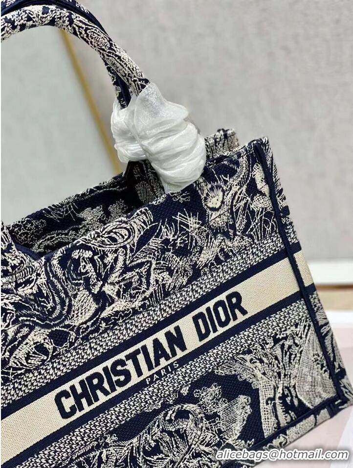 Good Quality SMALL DIOR BOOK TOTE Embroidery C1331-8