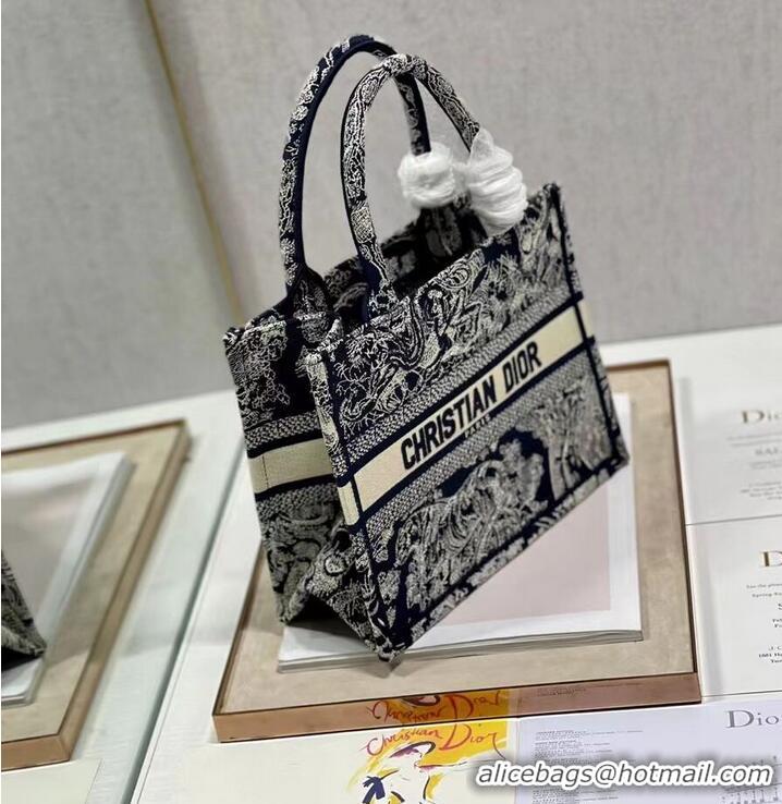 Good Quality SMALL DIOR BOOK TOTE Embroidery C1331-8