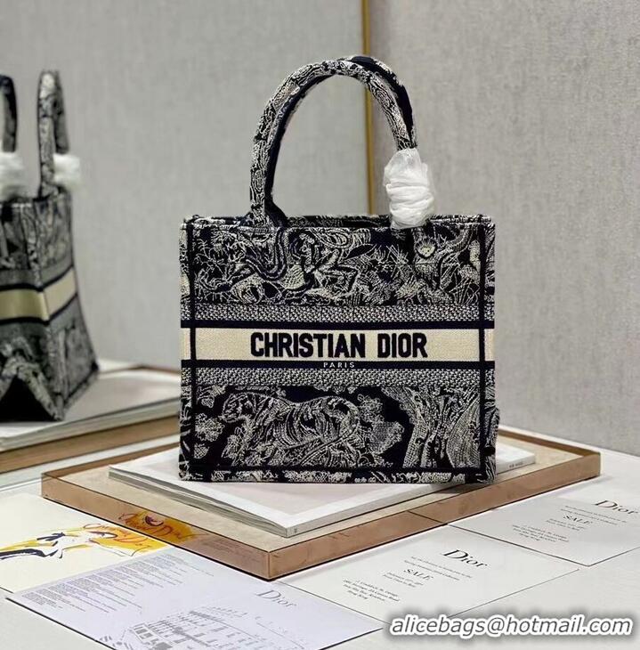 Good Quality SMALL DIOR BOOK TOTE Embroidery C1331-8