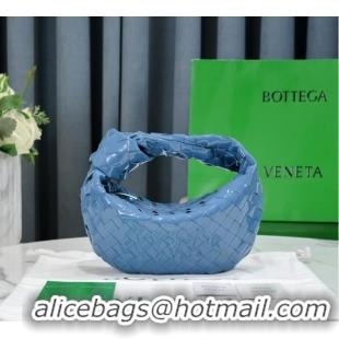 Famous Brand Bottega Veneta Mini intrecciato patent leather top handle bag JODIE 651876V BLASTER