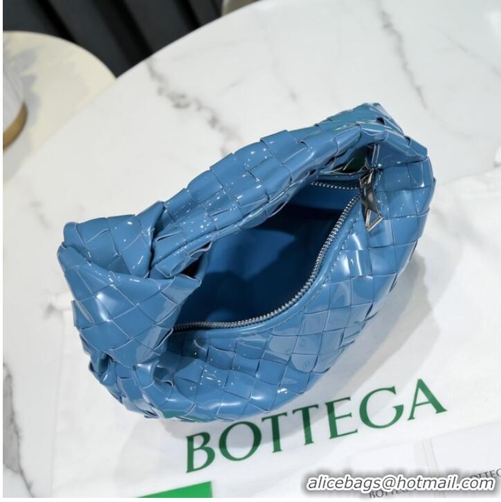 Famous Brand Bottega Veneta Mini intrecciato patent leather top handle bag JODIE 651876V BLASTER