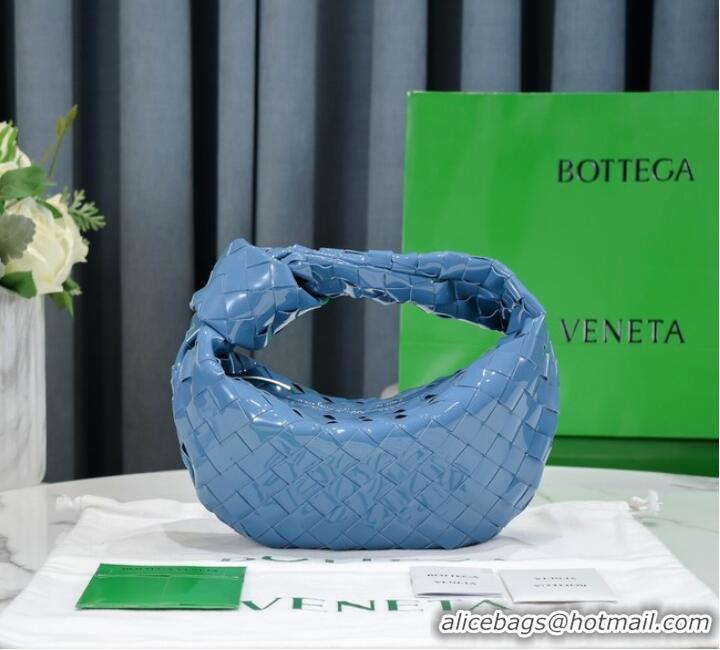 Famous Brand Bottega Veneta Mini intrecciato patent leather top handle bag JODIE 651876V BLASTER