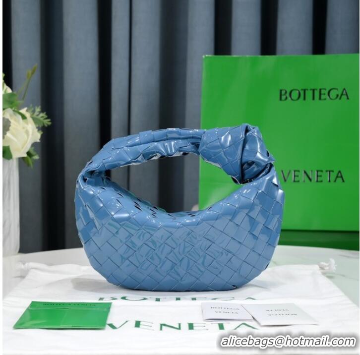 Famous Brand Bottega Veneta Mini intrecciato patent leather top handle bag JODIE 651876V BLASTER