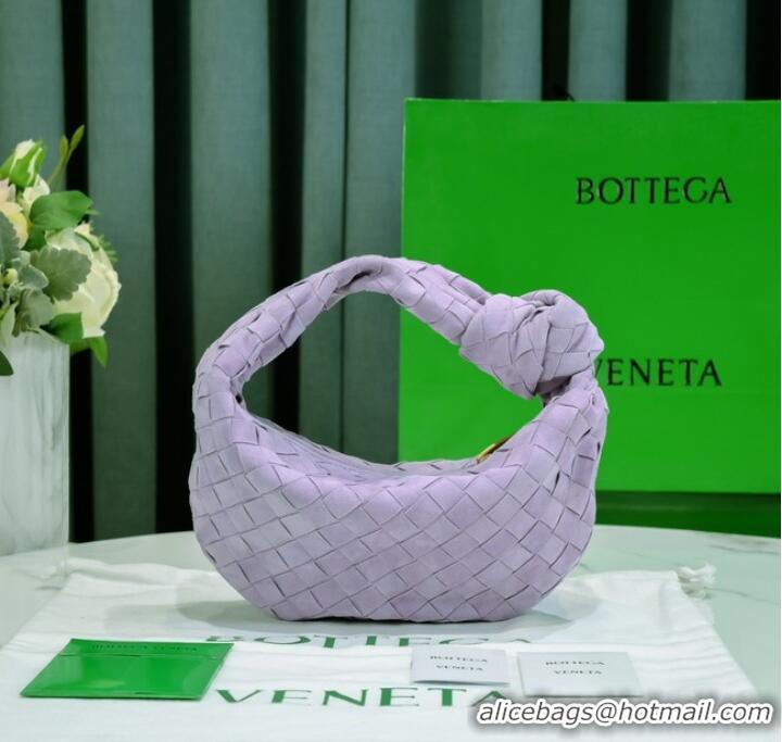 Top Quality Bottega Veneta Mini intrecciato suede top handle bag 651876V1 Mirth Washed