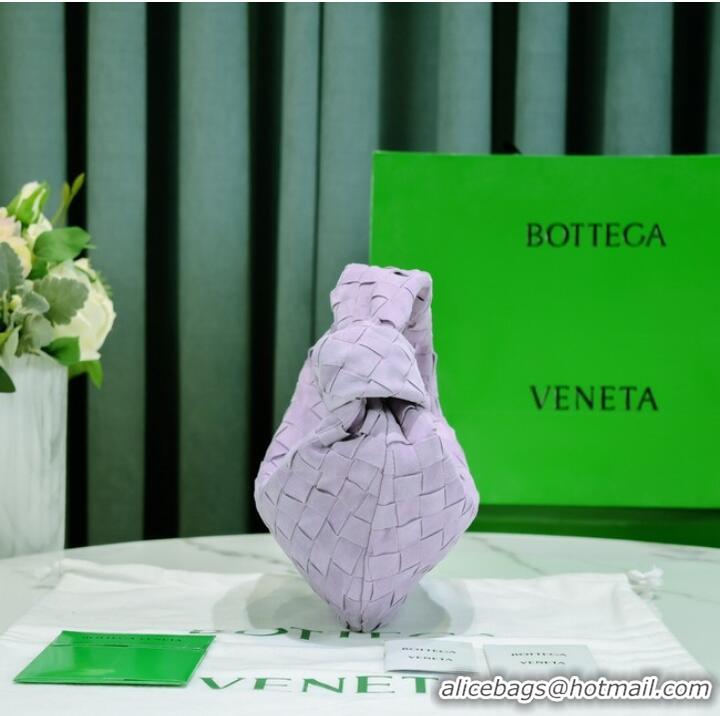 Top Quality Bottega Veneta Mini intrecciato suede top handle bag 651876V1 Mirth Washed