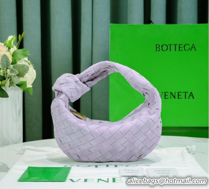 Top Quality Bottega Veneta Mini intrecciato suede top handle bag 651876V1 Mirth Washed