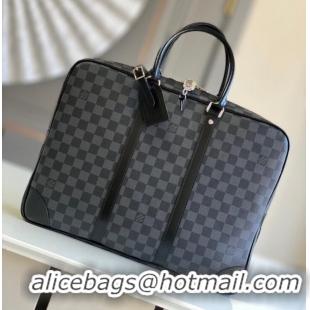 Promotional Louis Vuitton Monogram Canvas Porte-Documents Voyage M40225 black