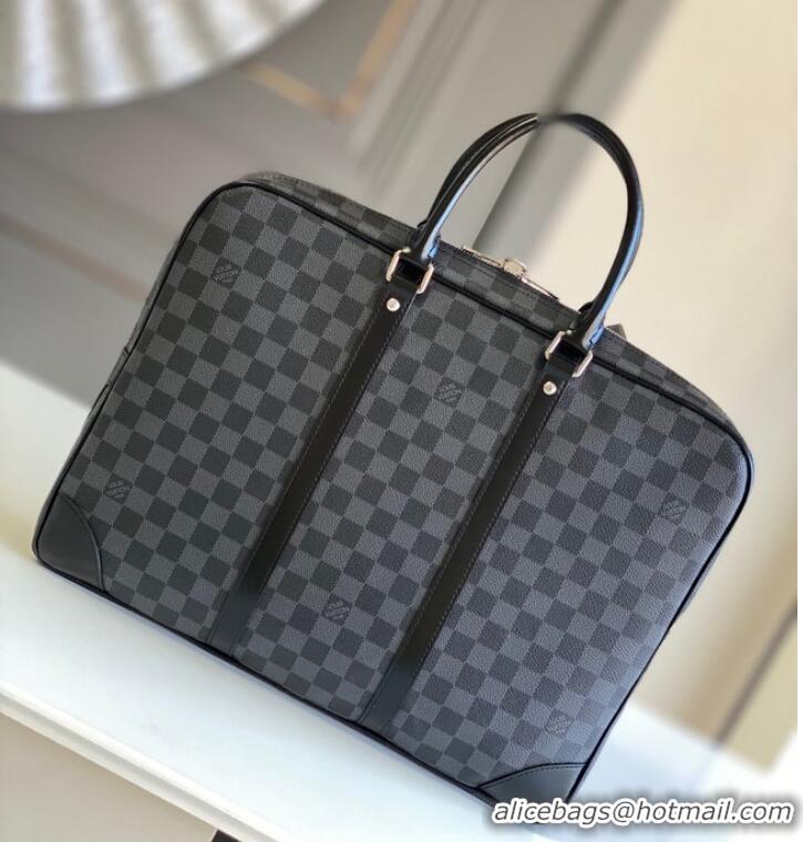 Promotional Louis Vuitton Monogram Canvas Porte-Documents Voyage M40225 black