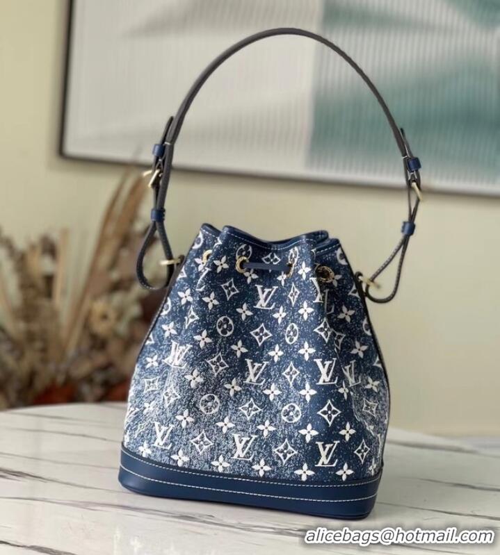 Shop Discount Louis Vuitton Monogram denim M59606 Navy Blue