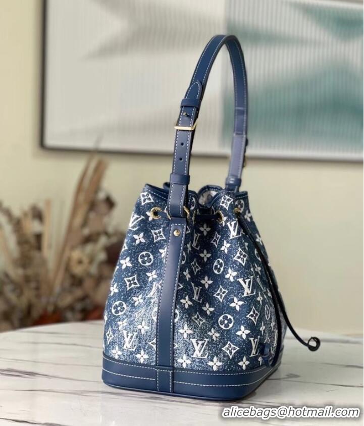 Shop Discount Louis Vuitton Monogram denim M59606 Navy Blue