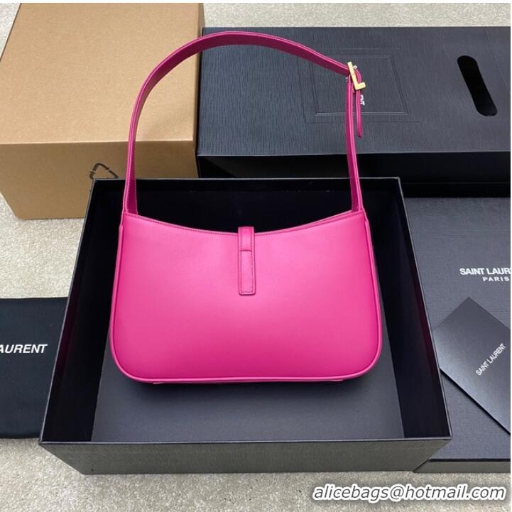 Shop Grade YSL LE 5 A 7 HOBO BAG IN SMOOTH LEATHER Y687228 rose