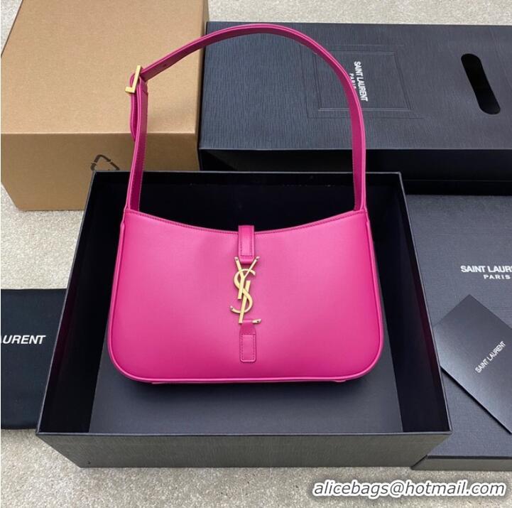 Shop Grade YSL LE 5 A 7 HOBO BAG IN SMOOTH LEATHER Y687228 rose