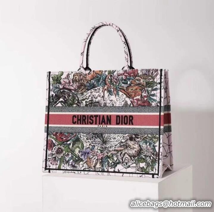 Famous Brand DIOR BOOK TOTE Embroidery C1286-22