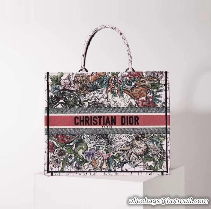 Famous Brand DIOR BOOK TOTE Embroidery C1286-22