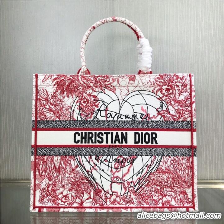 Top Grade DIOR BOOK TOTE Embroidery C1286-23