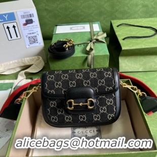 Super Quality Gucci Horsebit 1955 shoulder bag 658574 Black