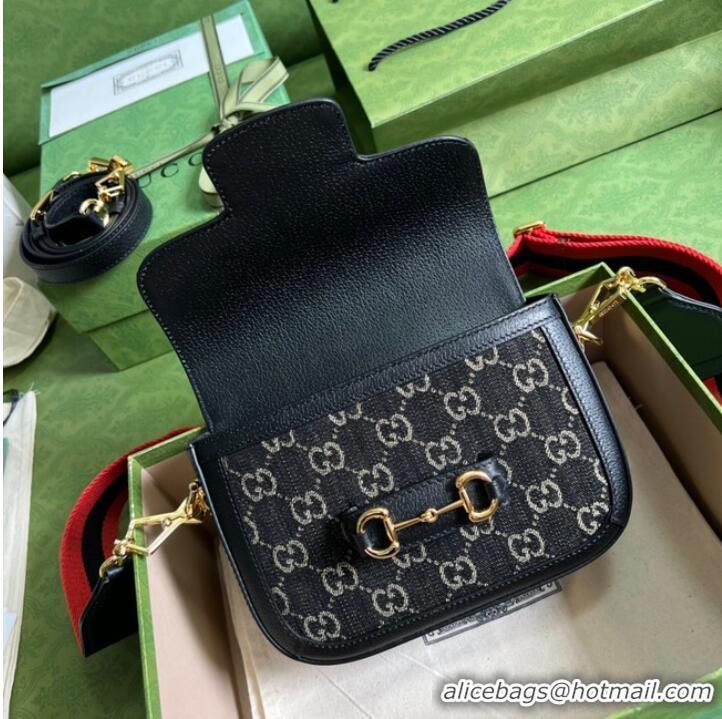 Super Quality Gucci Horsebit 1955 shoulder bag 658574 Black