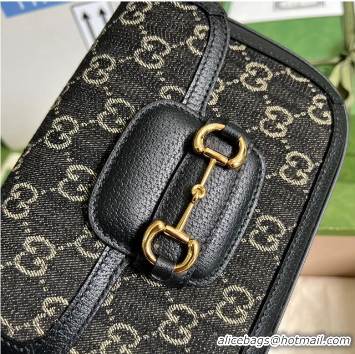 Super Quality Gucci Horsebit 1955 shoulder bag 658574 Black