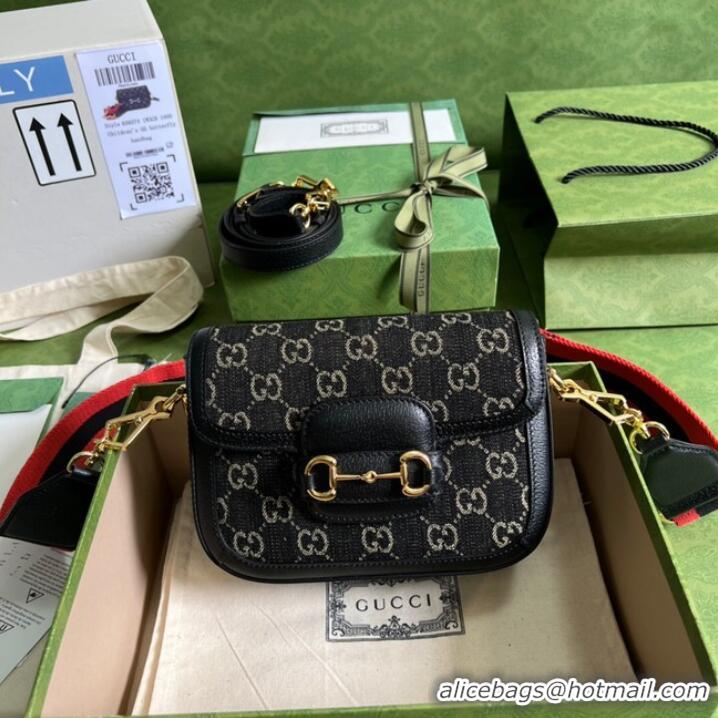 Super Quality Gucci Horsebit 1955 shoulder bag 658574 Black